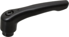 KIPP - 1/4-20, 0.73" Hub Diam, Zinc Die Cast (Steel Components) Tapped Adjustable Clamping Lever - 2.93" OAL, 1.67" High, 0.47" Hole Depth - Benchmark Tooling