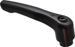 KIPP - 5/16-18, 0.73" Hub Diam, Zinc Die Cast (Steel Components) Tapped Adjustable Clamping Lever - 2.93" OAL, 1.67" High, 0.47" Hole Depth - Benchmark Tooling