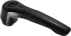 KIPP - M8 x 1.25, 18.5mm Hub Diam, Zinc Die Cast (Steel Components) Tapped Adjustable Clamping Lever - 74.5mm OAL, 42.5mm High, 12mm Hole Depth - Benchmark Tooling