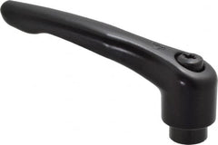 KIPP - 1/2-13, 1.06" Hub Diam, Zinc Die Cast (Steel Components) Tapped Adjustable Clamping Lever - 4.29" OAL, 2.48" High, 0.67" Hole Depth - Benchmark Tooling