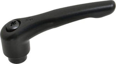 KIPP - M10 x 1.5, 27mm Hub Diam, Zinc Die Cast (Steel Components) Tapped Adjustable Clamping Lever - 109mm OAL, 63mm High, 17mm Hole Depth - Benchmark Tooling