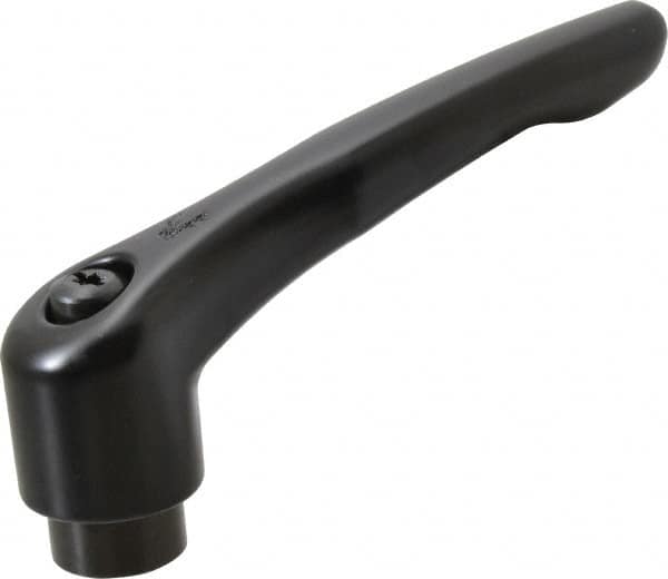 KIPP - 5/8-11, 1.22" Hub Diam, Zinc Die Cast (Steel Components) Tapped Adjustable Clamping Lever - 4.96" OAL, 2.87" High, 0.91" Hole Depth - Benchmark Tooling