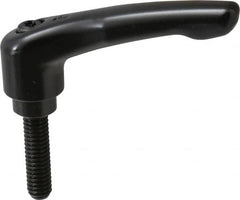 KIPP - 5/16-18, 0.73" Hub Diam, Zinc Die Cast (Steel Components) Threaded Stud Adjustable Clamping Lever - 1.18" Stud Length, 2.93" OAL, 1.67" High - Benchmark Tooling