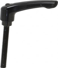 KIPP - M8 x 1.25, 18.5mm Hub Diam, Zinc Die Cast (Steel Components) Metric Threaded Stud Adjustable Clamping Lever - 60mm Stud Length, 74.5mm OAL, 42.5mm High - Benchmark Tooling