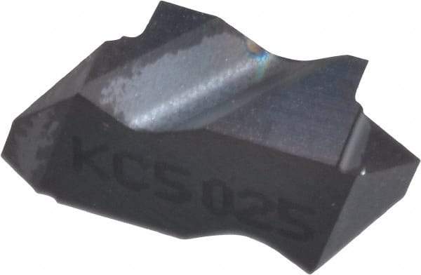 Kennametal - NTK2 Grade KC5025, Internal/External Partial Profile 60° Threading Insert - 0.6 to 1.75mm & 14 to 44 TPI Ext Pitch, 10 to 20mm & 12 to 24 TPI Int Pitch, Left Hand Insert, TiAlN Finish, Carbide - Benchmark Tooling