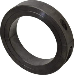 Climax Metal Products - 3-3/16" Bore, Steel, Two Piece Clamp Collar - 4-1/2" Outside Diam, 7/8" Wide - Benchmark Tooling