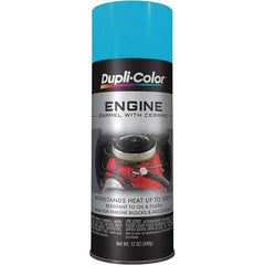 Dupli-Color - 12 oz Torque N' Teal Automotive Heat Resistant Paint - Gloss Finish, 500°F Max Temp, Comes in Aerosol Can - Benchmark Tooling