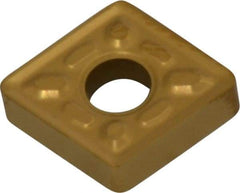 Kennametal - CNMG322 P Grade KC730 Carbide Turning Insert - TiN Finish, 80° Diamond, 3/8" Inscr Circle, 1/8" Thick, 1/32" Corner Radius - Benchmark Tooling