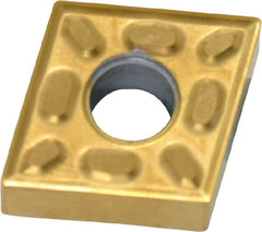 Kennametal - CNMG431 P Grade KC730 Carbide Turning Insert - TiN Finish, 80° Diamond, 1/2" Inscr Circle, 3/16" Thick, 1/64" Corner Radius - Benchmark Tooling