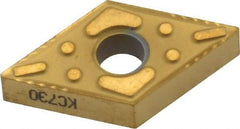 Kennametal - DNMG431 P Grade KC730 Carbide Turning Insert - TiN Finish, 55° Diamond, 1/2" Inscr Circle, 3/16" Thick, 1/64" Corner Radius - Benchmark Tooling