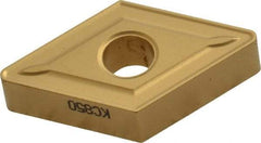 Kennametal - DNMG543 Grade KC850 Carbide Turning Insert - TiC/TiCN/TiN Finish, 55° Diamond, 5/8" Inscr Circle, 1/4" Thick, 3/64" Corner Radius - Benchmark Tooling