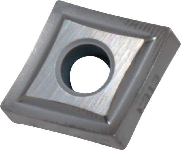 Kennametal - CNMP431 Grade K313 Carbide Turning Insert - Uncoated, 80° Diamond, 1/2" Inscr Circle, 3/16" Thick, 1/64" Corner Radius - Benchmark Tooling