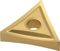 Kennametal - TNMP431 Grade KC850 Carbide Turning Insert - TiC/TiCN/TiN Finish, 60° Triangle, 1/2" Inscr Circle, 3/16" Thick, 1/64" Corner Radius - Benchmark Tooling