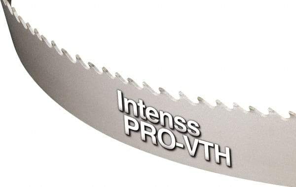 Starrett - 3 to 4 TPI, 15' Long x 1-1/4" Wide x 0.042" Thick, Welded Band Saw Blade - Bi-Metal, Toothed Edge, Modified Tooth Set, Contour Cutting - Benchmark Tooling