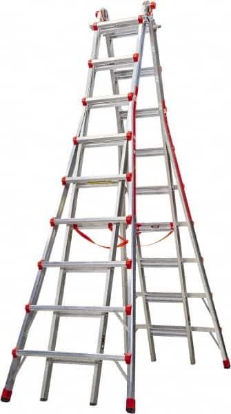 Little Giant Ladder - 17' High, Type IA Rating, Aluminum Telescoping Ladder - 300 Lb Capacity, 21' Working Length - Benchmark Tooling