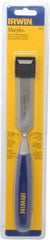 Irwin - 10-3/4" OAL x 1" Blade Width Wood Chisel - Polypropylene Handle - Benchmark Tooling