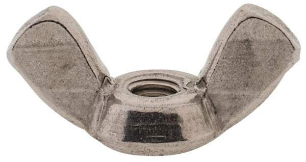 Value Collection - M4x0.70 Metric Coarse, Stainless Steel Standard Wing Nut - Grade 18-8, Austenitic Grade A2, 20mm Wing Span, 10.5mm Wing Span - Benchmark Tooling