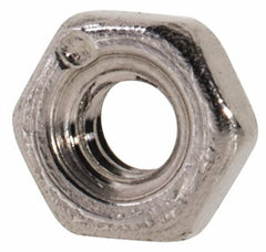 Value Collection - M2x0.40 Metric Coarse Stainless Steel Right Hand Hex Nut - 4mm Across Flats, 1.6mm High, Uncoated - Benchmark Tooling