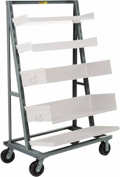 Little Giant - 24" Wide x 67" High x 40" Deep, Adjustable Tray Truck - 2,000 Lb Capacity - Benchmark Tooling