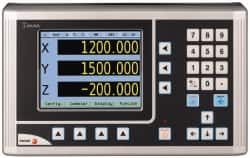 Fagor - 3 Axis, 36" X-Axis Travel, 14" Y-Axis Travel, 6" Z-Axis Travel, Milling DRO System - 0.0002", 0.0005", 0.001" Resolution, 10µm Accuracy, LCD Display - Benchmark Tooling