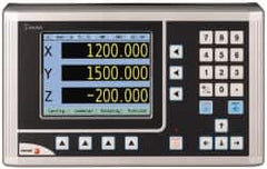 Fagor - 3 Axis, 32" X-Axis Travel, 14" Y-Axis Travel, 16" Z-Axis Travel, Milling DRO System - 0.0002", 0.0005", 0.001" Resolution, 10µm Accuracy, LCD Display - Benchmark Tooling