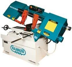 Clausing - 9 x 14-1/2" Max Capacity, Manual Variable Speed Pulley Horizontal Bandsaw - 50 to 295 SFPM Blade Speed, 230/460 Volts, 45°, 2 hp, 3 Phase - Benchmark Tooling