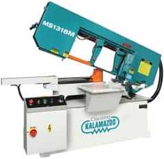 Clausing - 18-1/2 x 10-1/2" Max Capacity, Manual Variable Speed Pulley Horizontal Bandsaw - 102 to 377 SFPM Blade Speed, 230/460 Volts, 3 hp, 3 Phase - Benchmark Tooling