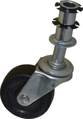 Bevco - Black Rubber Wheel Casters (5) - For Adjustable Height Chairs - Benchmark Tooling