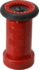 Made in USA - 1-1/2" Hose Diam NPSH Constant Flow Hose Nozzle - 75 Max GPM, Polyurethane, 100 psi - Benchmark Tooling