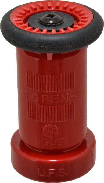 Made in USA - 1-1/2" Hose Diam NST Constant Flow Hose Nozzle - 75 Max GPM, Polyurethane, 100 psi - Benchmark Tooling