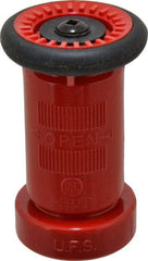 Made in USA - 1-1/2" Hose Diam NST Constant Flow Hose Nozzle - 75 Max GPM, Polyurethane, 100 psi - Benchmark Tooling