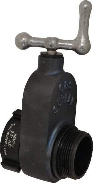 Made in USA - 2-1/2" Pipe, NST Aluminum Gate Valve - Union Bonnet - Benchmark Tooling