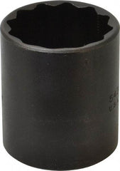 Proto - 1-3/16", 1/2" Drive, Standard Hand Socket - 12 Points, 1-3/4" OAL, Alloy Steel, Black Finish - Benchmark Tooling