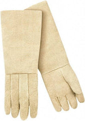 Steiner - Size Universal Wool Lined Fiberglass Heat Resistant Glove - 23" OAL, Slip-On Cuff - Benchmark Tooling