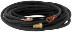 Value Collection - 25 Ft. Long, 2 Piece TIG Torch Braided Rubber Power Cable - Exact Industrial Supply