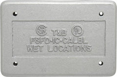 Thomas & Betts - Electrical Outlet Box Aluminum Device Cover - Includes Gasket - Benchmark Tooling