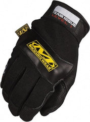 Mechanix Wear - Size L (10) Leather Flame Resistant Work Gloves - For General Purpose, Uncoated, Hook & Loop Cuff, Full Fingered, Black, Paired - Benchmark Tooling