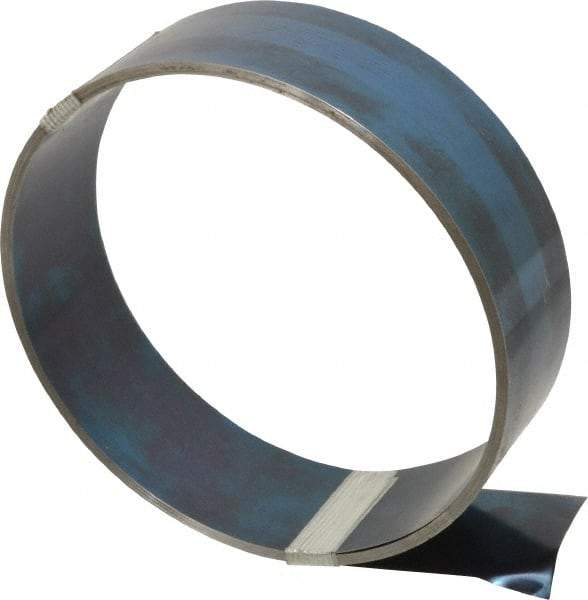 Value Collection - 1 Piece, 25 Ft. Long x 2 Inch Wide x 0.01 Inch Thick, Roll Shim Stock - Spring Steel - Benchmark Tooling