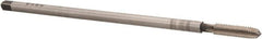 Hertel - 5/16-18 UNC, 4 Flute Plug Hand Pulley Tap - High Speed Steel, Bright Finish, Right Hand Flute, H3 Thread Limit, 8" OAL - Exact Industrial Supply