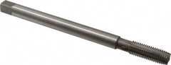 Hertel - 3/4-10 UNC, 4 Flute Plug Hand Pulley Tap - High Speed Steel, Bright Finish, H3 Thread Limit, 10" OAL - Benchmark Tooling