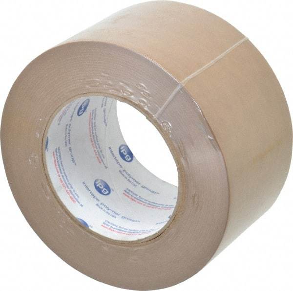 Intertape - 3" x 60 Yd Natural (Color) Rubber Adhesive Packaging Tape - Paper Backing, 7.2 mil Thick, 45 Lb Tensile Strength, Series 530 - Benchmark Tooling