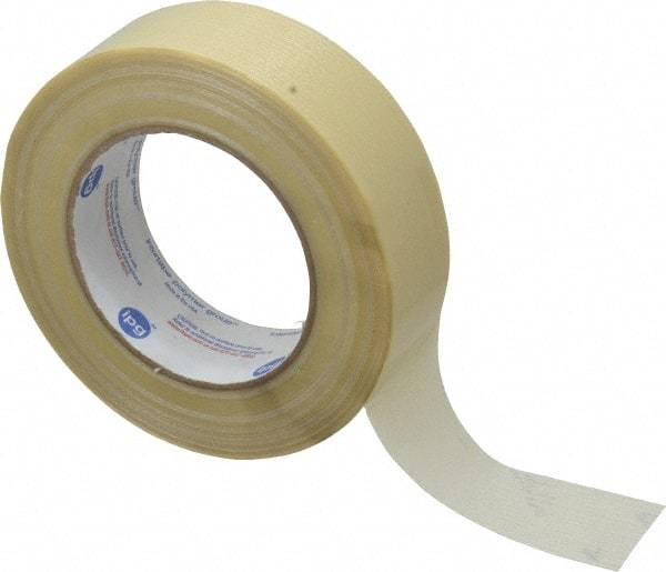 Intertape - 1-1/2" x 60 Yd Natural (Color) Rubber Adhesive Packaging Tape - Polyester Film Backing, 5.6 mil Thick, 175 Lb Tensile Strength, Series RG15 - Benchmark Tooling