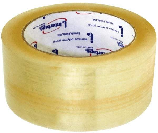 Intertape - 2" x 1640 Yd Clear Rubber Adhesive Sealing Tape - Polypropylene Film Backing, 1.85 mil Thick, 27 Lb Tensile Strength, Series 7100 - Benchmark Tooling