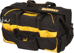 DeWALT - 42 Pocket Black & Yellow Polyester Tool Bag - 18" Wide x 9-1/2" Deep x 10-1/2" High - Benchmark Tooling