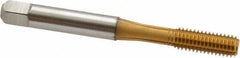 Accupro - M6x1.00 Metric Coarse D8 Thread Limit Bottoming Thread Forming Tap - Powdered Metal High Speed Steel, TiN Finish, 2-1/2" OAL - Benchmark Tooling