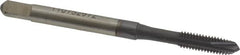 Accupro - M4x0.70 Metric Coarse, 3 Flute, TiCN Finish, Powdered Metal Spiral Point Tap - Plug Chamfer, Right Hand Thread, 2-1/8" OAL, 6H Class of Fit - Exact Industrial Supply