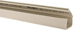 Hubbell Wiring Device-Kellems - 1-1/2m Long x 1.04 Inch Deep x 1.38 Inch Wide, PVC Raceway - Snap On, 1 Channel, White - Benchmark Tooling