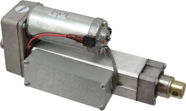 Duff-Norton - 4" Stroke Len, 25% Duty Cycle, 12 Volt, Linear Electromechanical Actuator with Limit Switch - DC Input, 0.5" per Second, 100 Lb Capacity - Benchmark Tooling