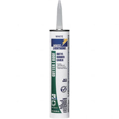 White Lightning - 10 oz Cartridge White Butyl Rubber Caulk - -40 to 180°F Operating Temp, 24 to 48 hr Full Cure Time - Benchmark Tooling