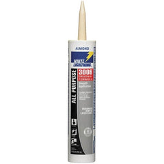 White Lightning - 10 oz Cartridge Almond Acrylic & Latex Caulk - -30 to 180°F Operating Temp, 12 min Tack Free Dry Time, Series 3006 - Benchmark Tooling